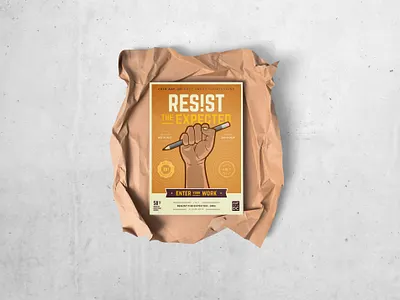 American Ad Federation — Resist art direction graphic design illustration