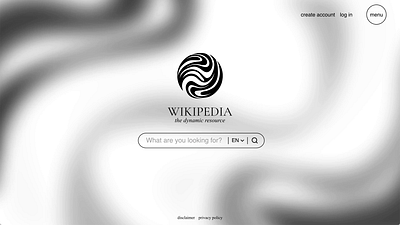 REDESIGN & WEBDESIGN "WIKIPEDIA" app branding logo redesign typography ui webdesign