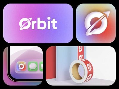 Orbit - Logo & Branding Concept ai logo app logo background blockchain branding design gradient gradient logo icon identity logo logo design modern planet software logo startup logo symbol tech tech company technology logo