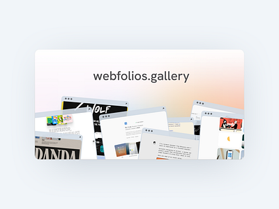 Webfolios.gallery Open graph opengraph portfolio portfolio site seo ui web design website