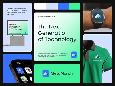 MetaMorph Tech Company Logo & Branding brand book brand guidelines brand identity brand style guide branding corporate identity design graphic design logo visual identity