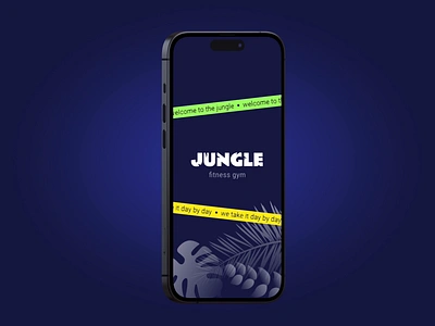 Jungle Gym App 3d animation app design design figma fitness gym health ios jungle mobile mobile app spline sport training ui workout