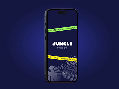 Jungle Gym App 3d animation app design design figma fitness gym health ios jungle mobile mobile app spline sport training ui workout