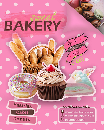 Bakery Shop Social Media Ad branding graphic design social media