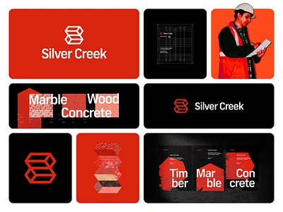 Silver Creek Direction 1 architecture b2b b2c branding branding and identity building clean construction design dribbble graphic design identity logo logo design modern modular pattern real estate tech visual identity