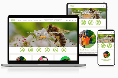 Garden & Landscaping Website Design San Diego - Eco Gardeners branding san diego seo ui ux website design website redesign