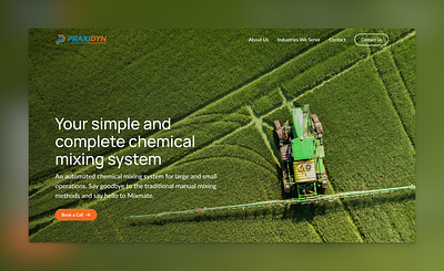 farming website typography web design website