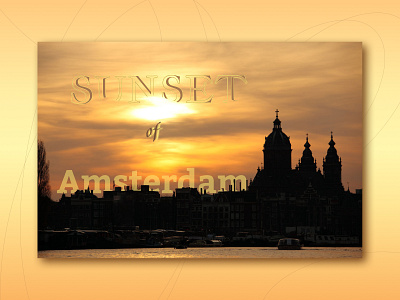 Sunset of Amsterdam design graphic design illustration ui