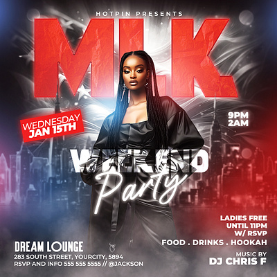 MLK Weekend Flyer Template party flyer