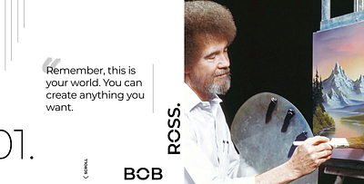 Bob Ross bob ross figma minimalist modern ui ui design website