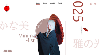 Akira design figma japanese minimalist modern ui web design