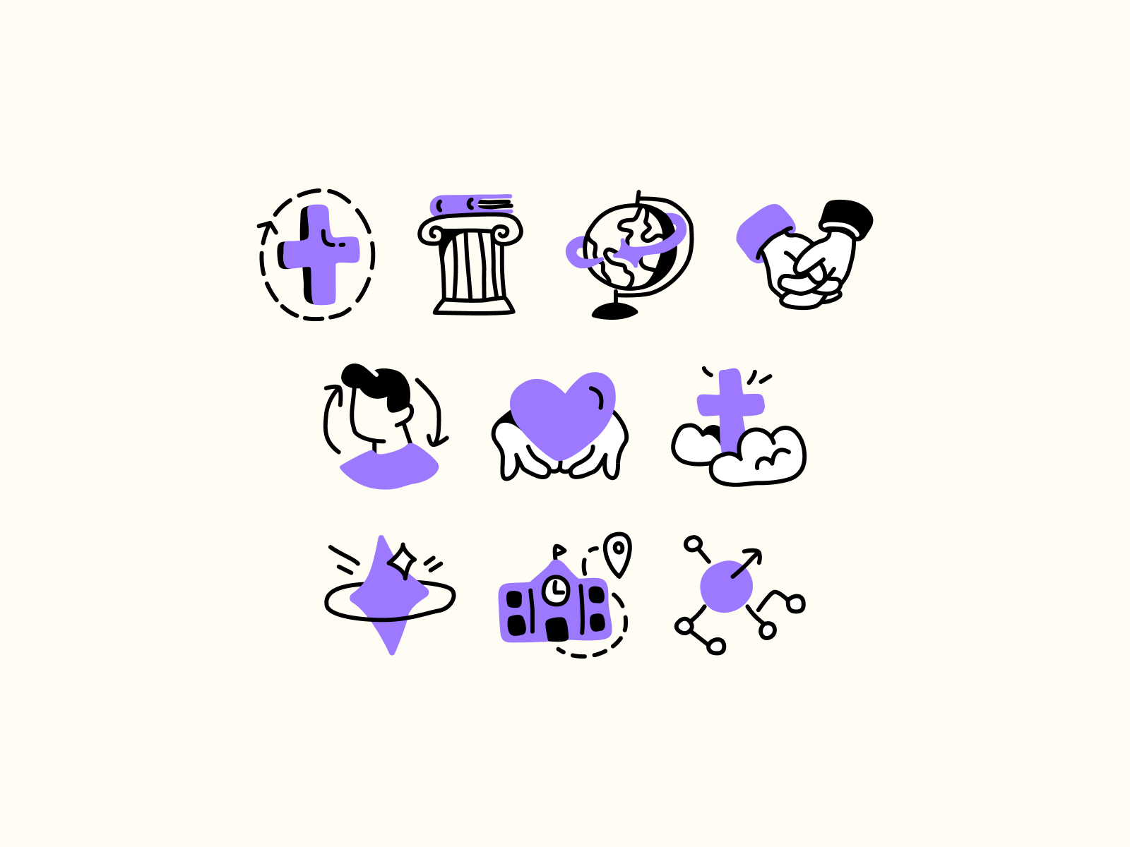 Example of Faith Education Icons