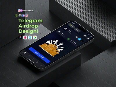 Airdrop Mini-App Design airdrop blockchain crypto cryptoairdrop cryptocurrency designcommunity digitaldesign fintech interfacedesign miniapp mobiledesign productdesign telegramapp uiux userexperience userinterface