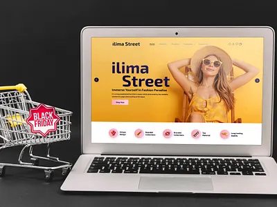 Black Friday hawai Apparel branding ui