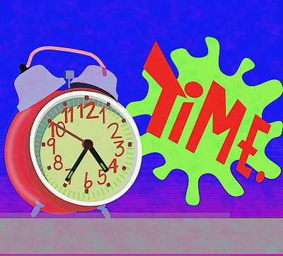 tick tick... alarm busted clock clock doodle illustration noise shunte88 stopped time vector