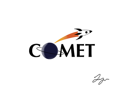 Comet Co. Example Logo design graphic design logo