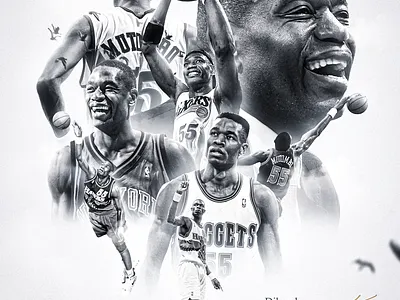 Dikembe Mutombo (1966-2024) atlanta hawks basketball denver nuggets dikembe mutombo gfx graphic design hall of famer nba new york knicks philadelphia 76ers sports design