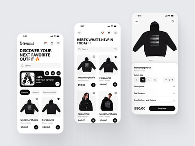 E-commerce clothes ecommerce ecommercedesign fashionapp minimalistui mobileuxui moderninterface productpagedesign shop shoppingapp