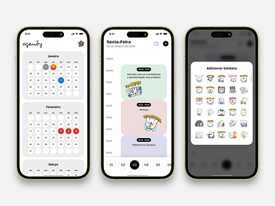 Agenda agenda android calendar ios mobile ui ux