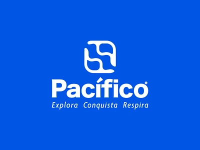 Pacifico blue branding graphic design logo pacific sea