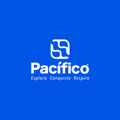 Pacifico blue branding graphic design logo pacific sea