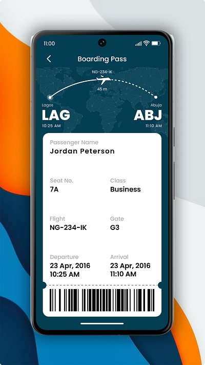 Daily UI Challenge 024 - Boarding Pass app design branding daily ui challenge dailyui design figma illustration logo mobile app mobile ui ui uiux web app web ui