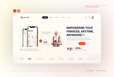 Online (fintech) banking website landing UI/UX design banking website figma website finance website finance website design finance website uiux design fintech fintech landing page fintech website landing page design minimal website modern website online banking website online finance website ui design ux design web design website website layout website ui design website ux design