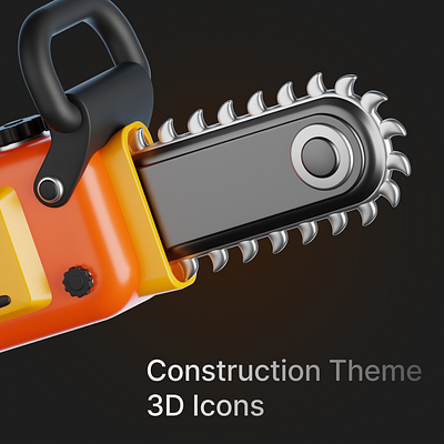 Construction Theme 3d animation branding cute graphic design icon icon3d logo motion graphics stylecute ui