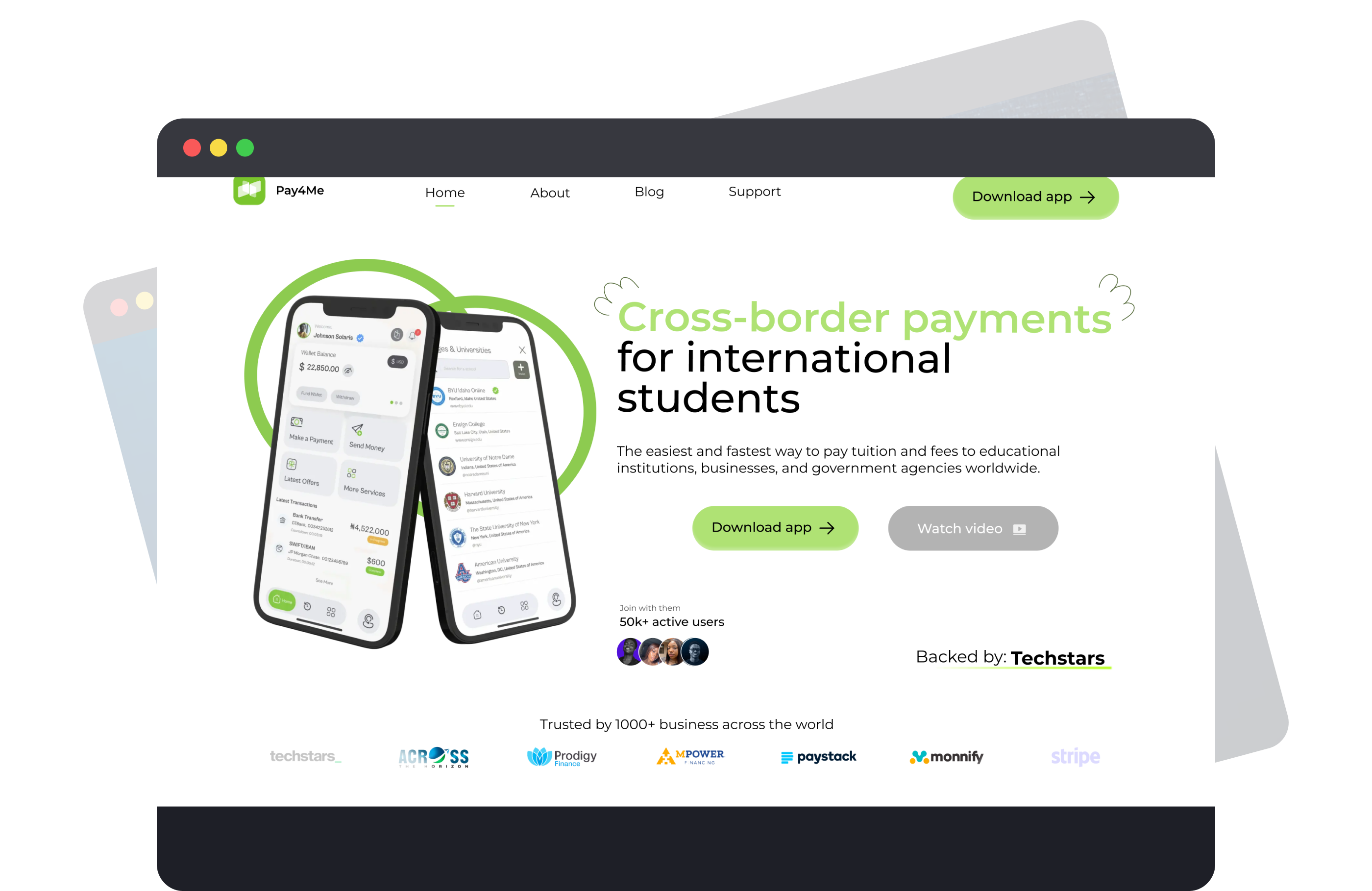 Pay4Me website redesign figma landing page ui ux ux design website design