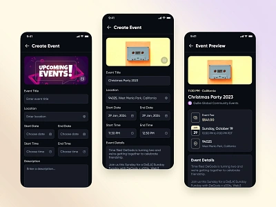 Event UI/UX Mobile App Design | Create Event Flow android app design app design app ui booking app design event app event booking event booking app event flow event management app event uiux event uiux design focotik ios app design mobile app design modern app design modern app interface ui ui design ui ux design