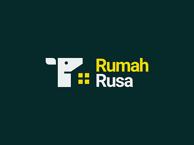 RUMAH RUSA (deer house) airbnb brand cabin design logo logodesign logodesigns vector