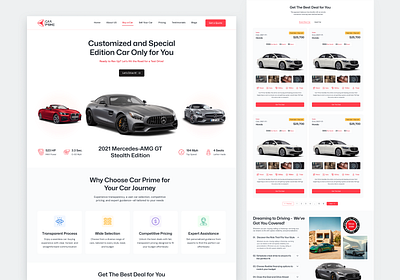 Car Prime-Car Broker Website-Buy a Car Page automation booking car car booking car dealership car dealership website car landing page design car rental ui car sales clean design dealership luxury rent a car rental car transport ui ui design uxdesign vehicle web ui