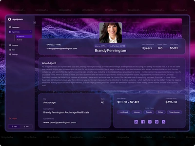 Real Estate Agent Dashboard agent card agent dashboard agent profile agent ui card dashboard design ui dashboard overview dashboard ui design futuristic dashboard profile card design profile design profile overview profile ui profile view real state realestate dashboard realstate dashboard ui design web app web application design web ui