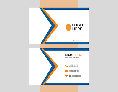 Eye-Catching Business Card Design branding business card design figma graphic design marketing social media post