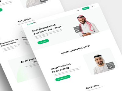 MosquePay About page branding design donation donation mosque logo mosques tranding ui