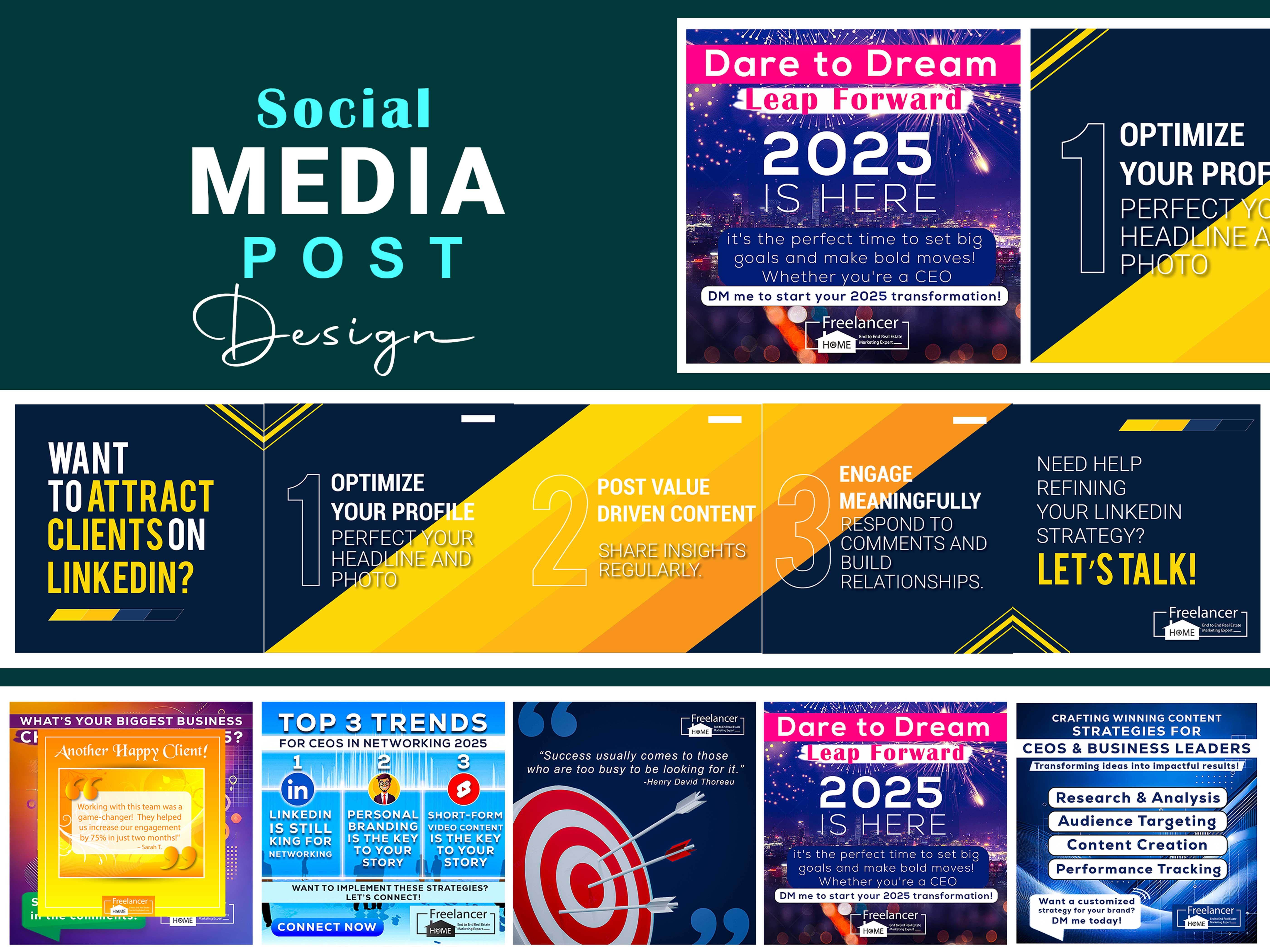 SOCIAL MEDIA POSTER DESIGN eye catching posts graphic design poster social media poste