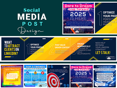 SOCIAL MEDIA POSTER DESIGN eye catching posts graphic design poster social media poste