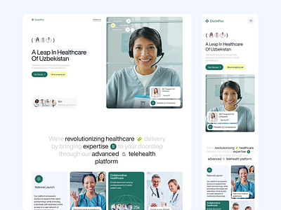 Telemedicine Website Design care center clean doctor health health checkup healthcare website interface landing page medical medicine mobile online medicine patient care pharm telehealth telemedicine ui ux web design website website design