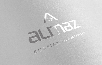 Logo Concept for a Diamond Company ALMAZ brand identity branding design diamond graphic design identity logo logo de logo design