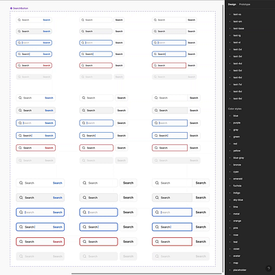 Versatile search bar components for Figma branding components design design system figma figma ui kit figma variables input interface search search bar ui ui kit ux variants