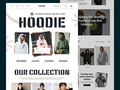 Hoodle website:Landing Page branding cloth e comarch e learning elegent experimental fashion landing page mordern online platform online store rabbi shirt shop shopify tranding ui ux web design website