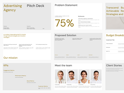 Advertising Agency Pitch Deck agency pitch deck pitch deck presentation template