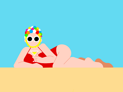 Beach beach cocktail daily life design graphic graphic design hot illustration minimal minimal design poster poster art summer sunglasses sunny swim swim suit swimming vector vector art