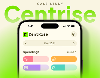 Centrise UI/UX Case Study | Finance Management App app brand case study figma financial fintech mobile ui ux