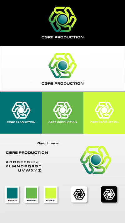 Core Production Logo Design branding graphic design logo