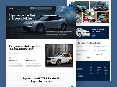 Car Dealing Website Design car dealing e commerce landing page modern design ui ux website