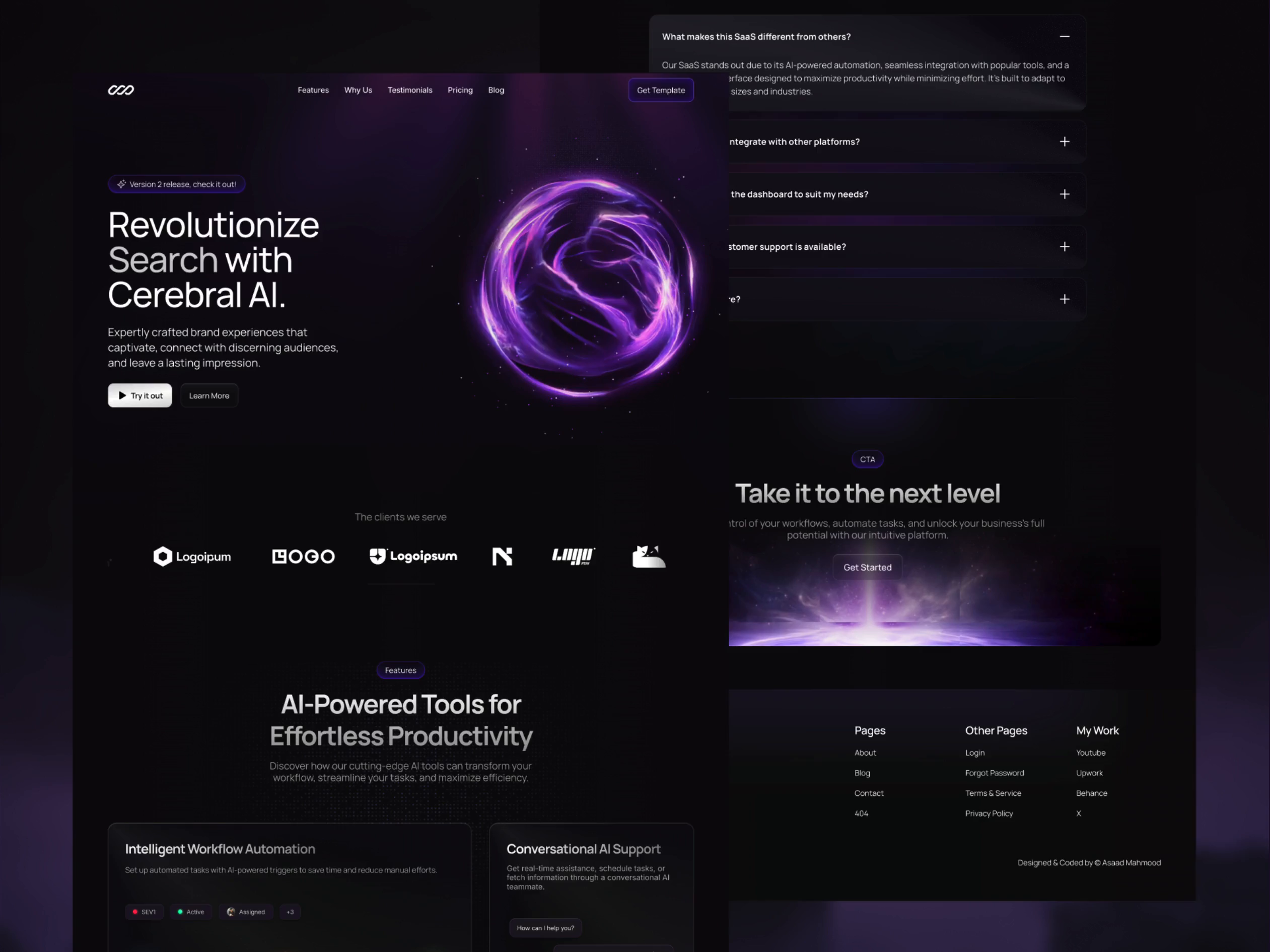 Example of Landing Page Design On Figma