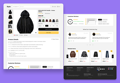 Product Page Design ui