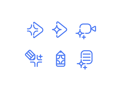 Ai icons ai brand branding design elegant graphic design icon icon design icon designer icons illustration linear logo logo design logo designer logodesign logodesigner logotype modern star