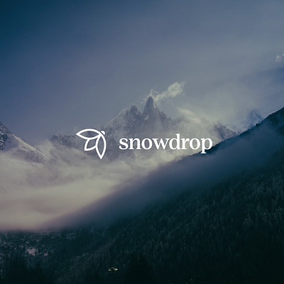 Snowdrop - Logo Design for a mental health platform app brand identity branding care logo logo design mental health